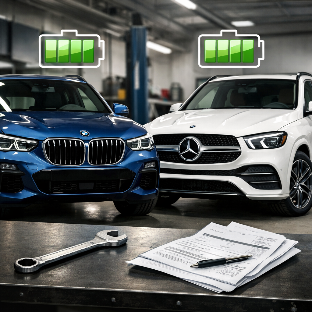 BMW X5 vs Mercedes GLE: Hybrid, Battery, Maintenance Costs Compared