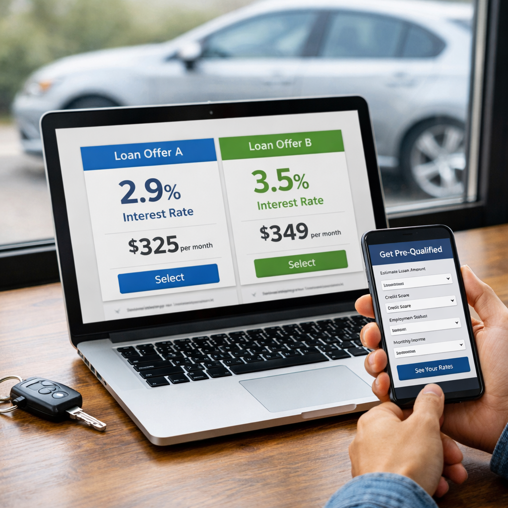 Prequalify and Compare to Unlock Flexible Online Car Loan Rates